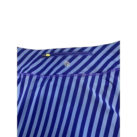 𝅺ATHLETA Purple & Grey Striped Swagger Skort Size S - Picture 4 of 8